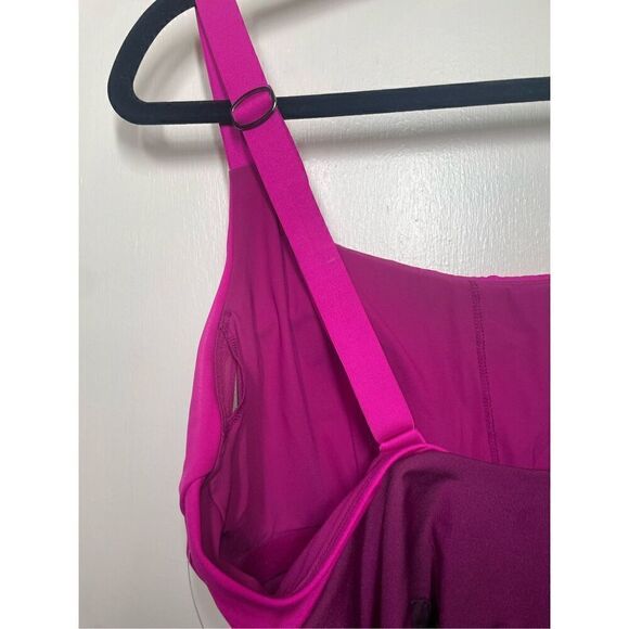 Athleta Coastline Colorblock Swimsuit In Electric Fuchsia size L - Picture 10 of 16